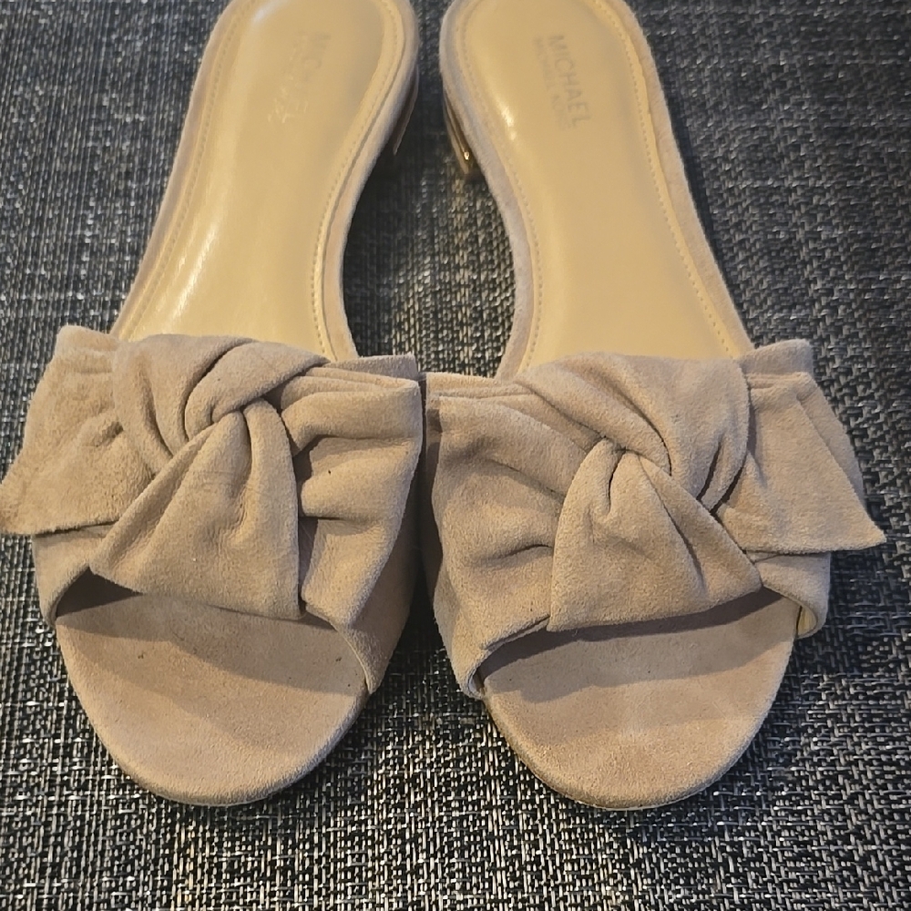 Michael Kors Women's Tan Slide Sandals